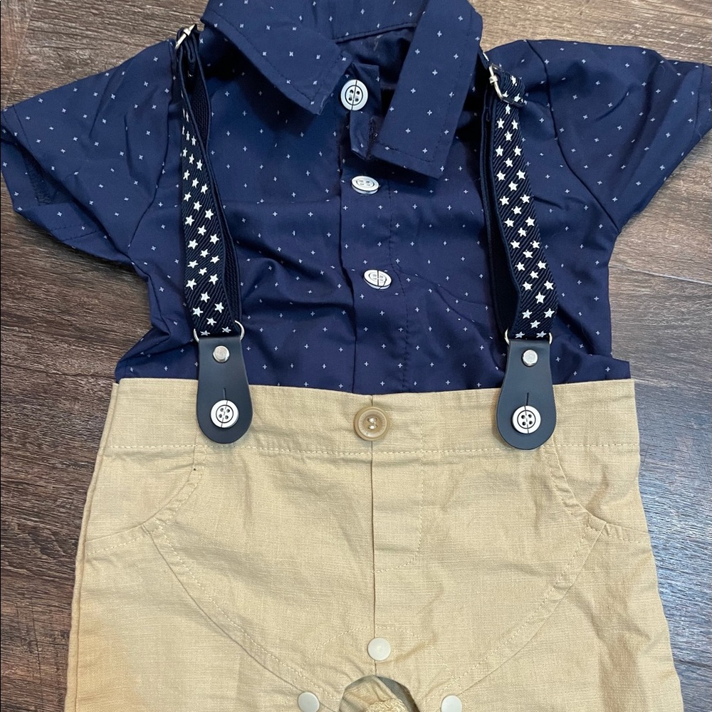 Boutique Button Down Dress attire for Infant - 3-6M NWOT